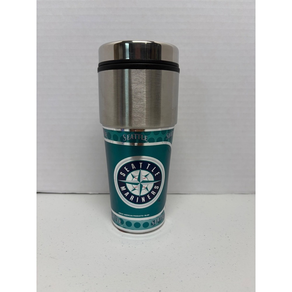 Seattle Mariners MLB Travel Tumbler Mug Stainless Steel 16oz Great American Prod